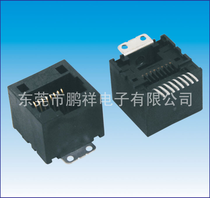 RJ45系列，180度貼片式 8P8C