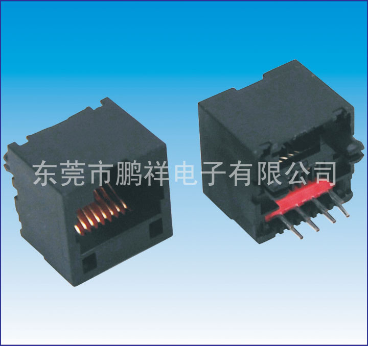 RJ45系列，180度 全塑 扁針